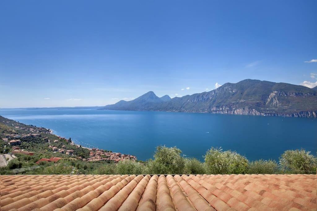 Villa Divina - Apt Divina Con Piscina E Vista Lago Castelletto Di Brenzone Exteriör bild